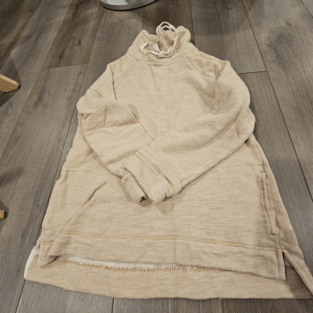 J. Crew Long Beige Sweater Tunic w/ pockets